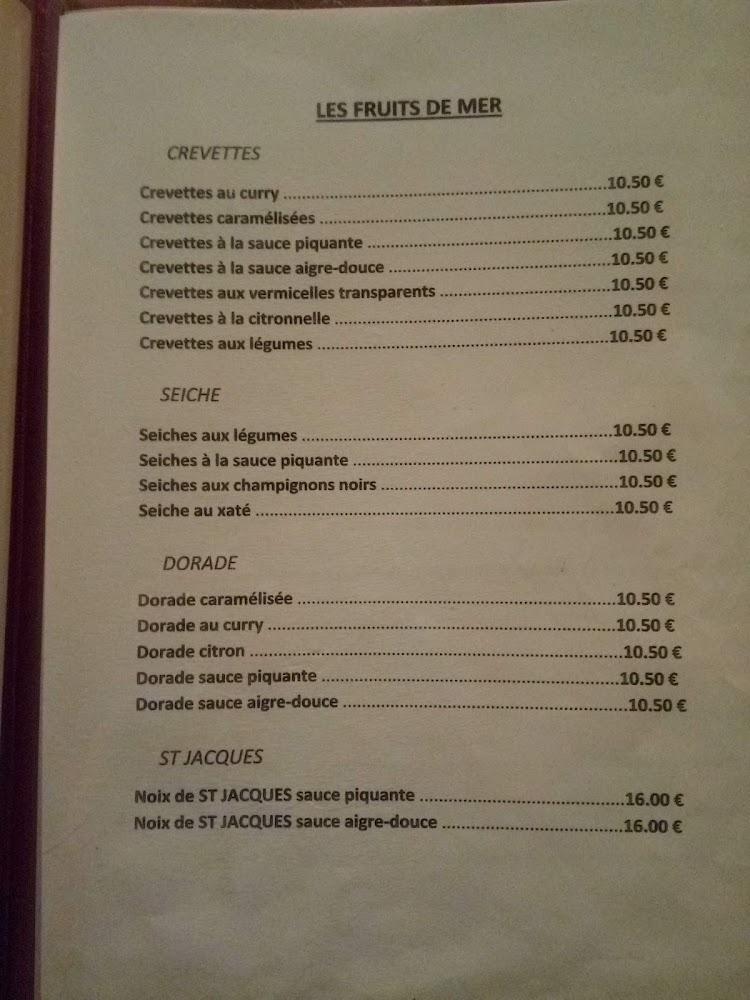 Le Saïgon - Menu Image 1